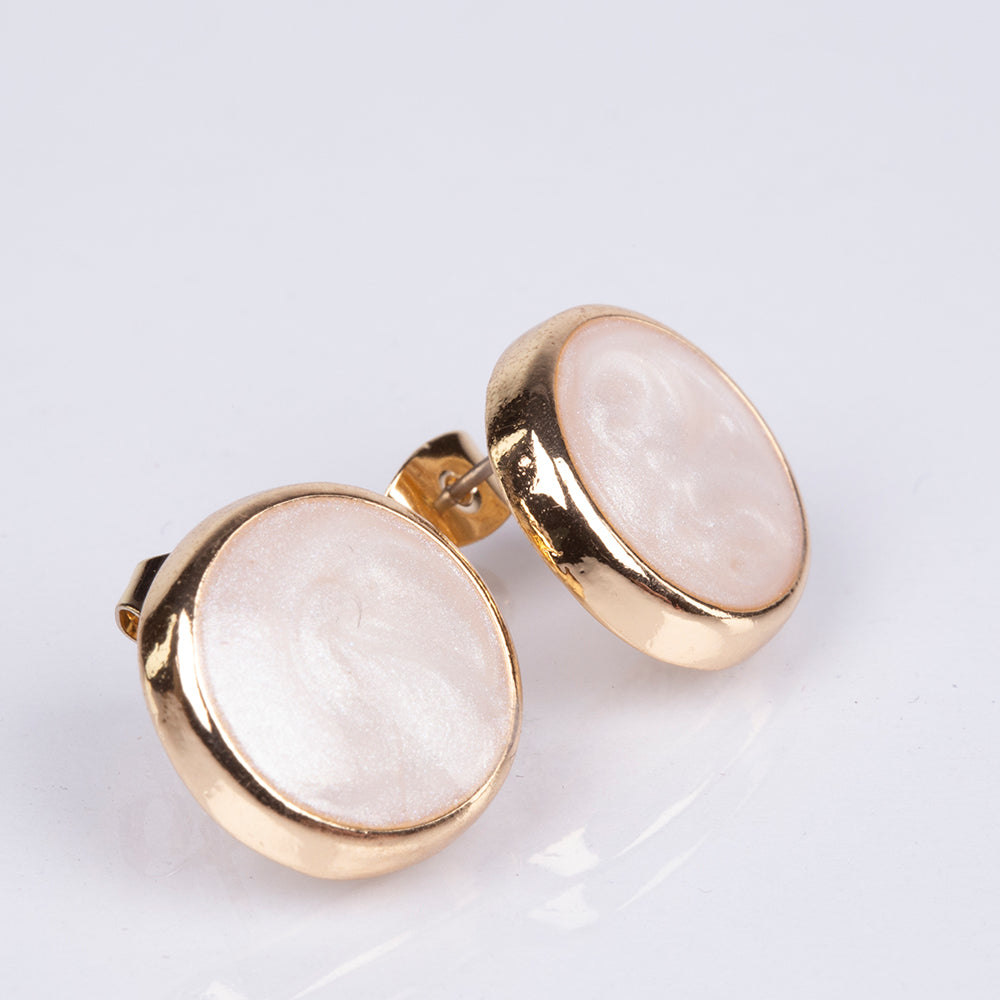 Brincos de Liga de Ouro com Esmalte 4 