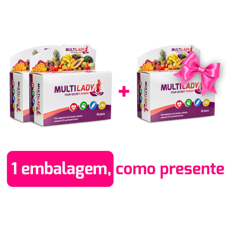 MultiLady - MultiVitamina Reforço Imunitário Premium 1 