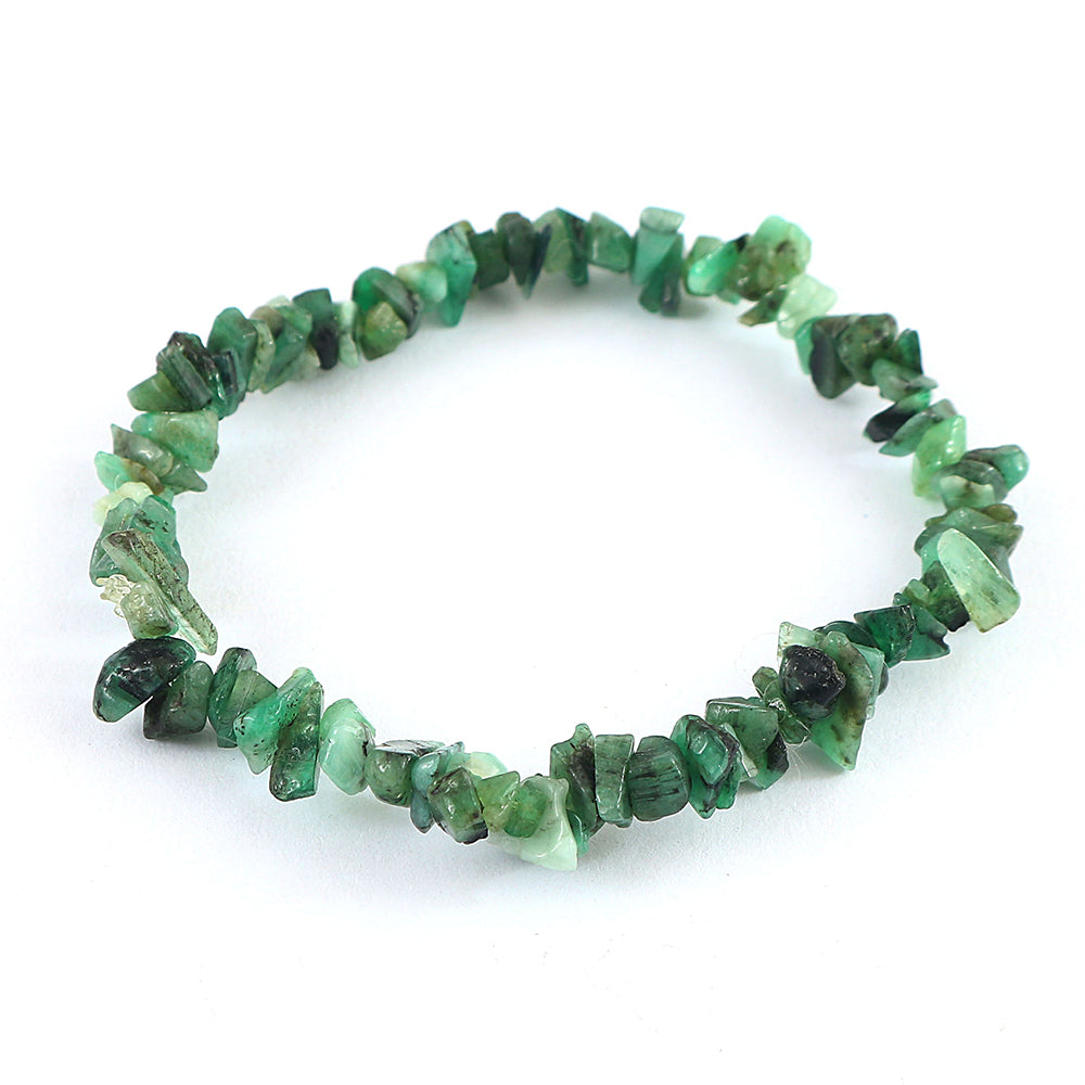 Conjunto com Esmeralda do Brasil e Apatita Néon ( Pulseira ) 6 