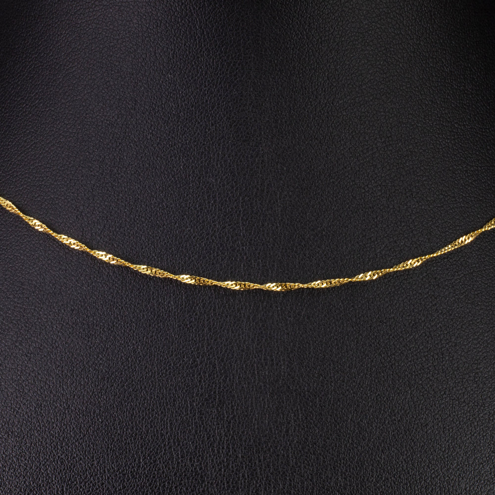 Corrente de Prata com Banho de Ouro 1 