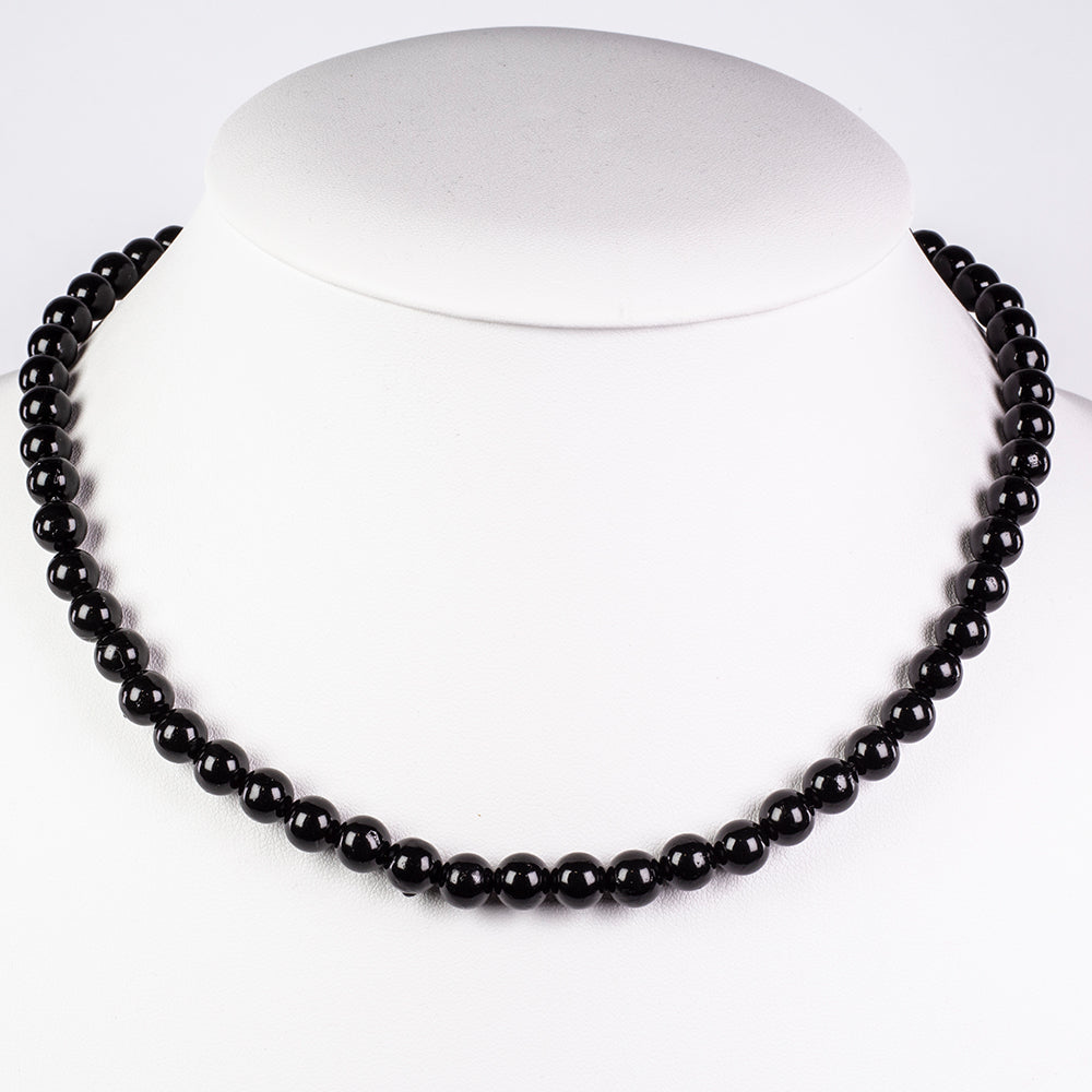 Conjunto de Prata com Pérola Preta de Água Doce ( Colar+Brincos+Pulseira )