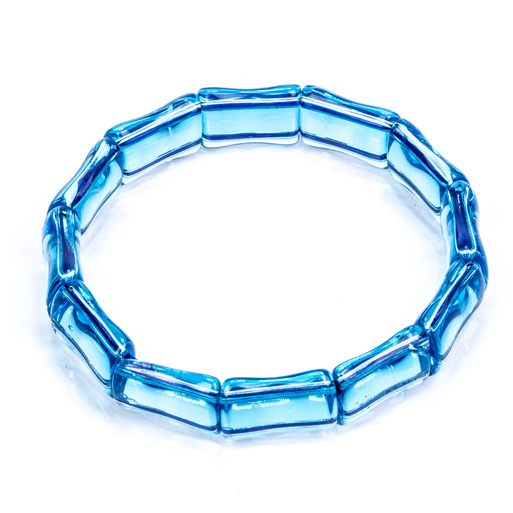 Pulseira Conta com Quartzo Azul