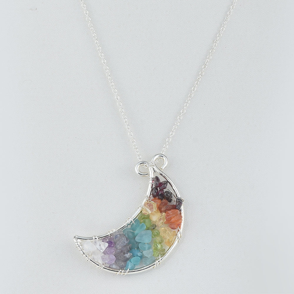 Colar de Liga de Ouro com Granada Vermelha e Cornalina 5 