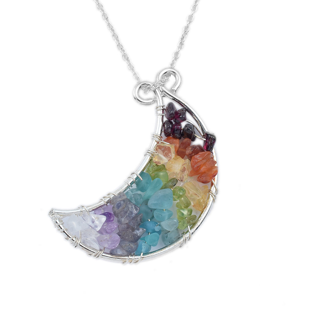 Colar de Liga de Ouro com Granada Vermelha e Cornalina