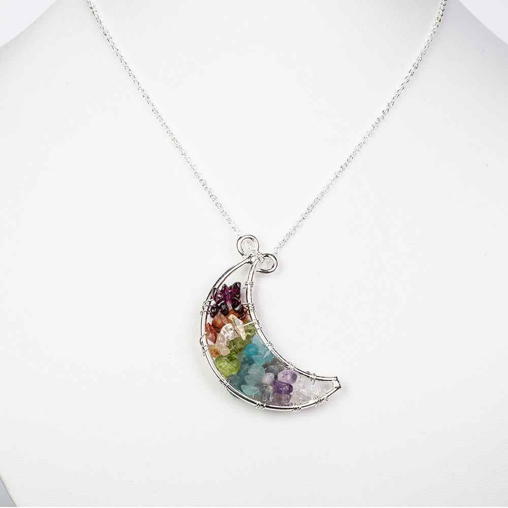 Colar de Liga de Ouro com Granada Vermelha e Cornalina 1 