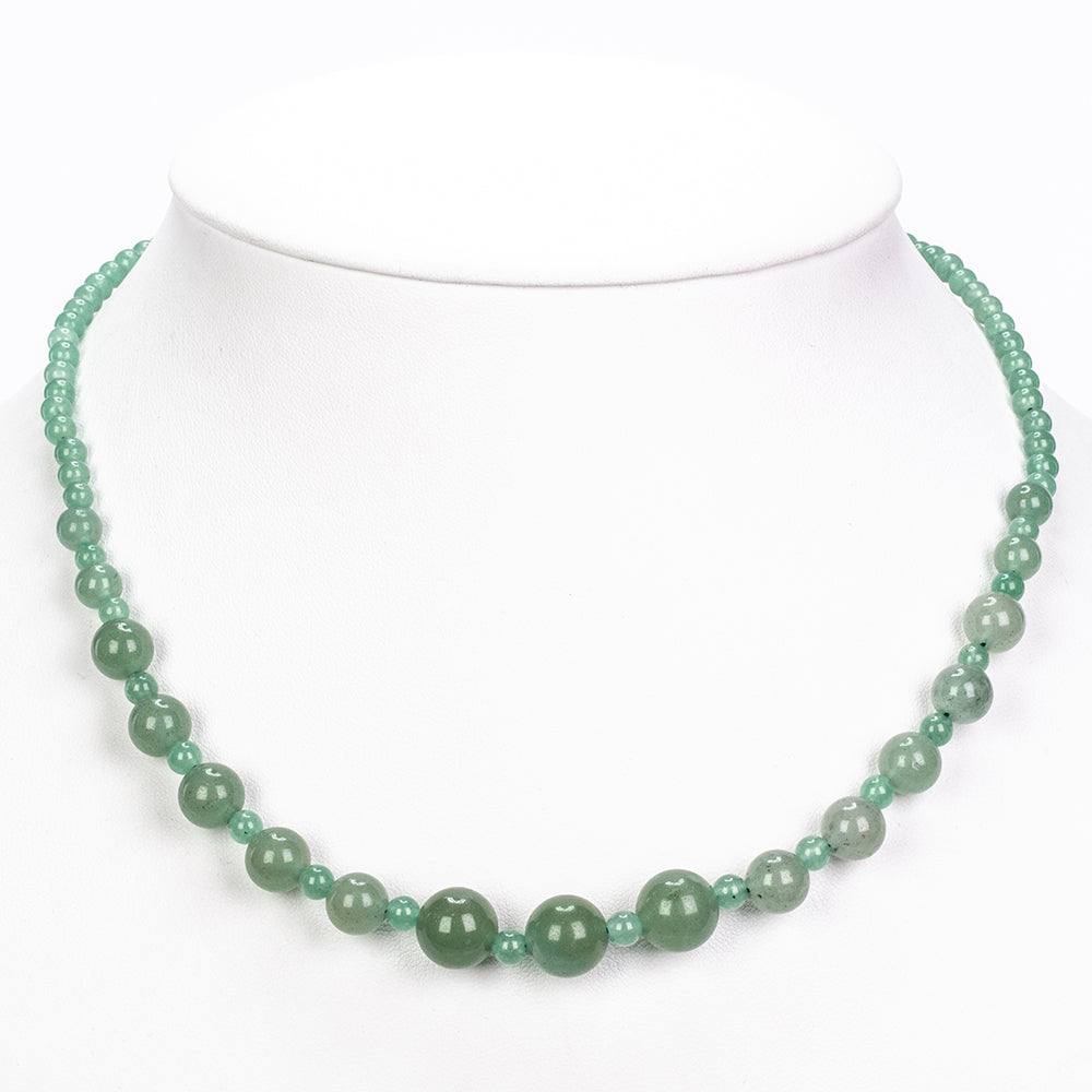 Colar de Prata com Aventurina Verde