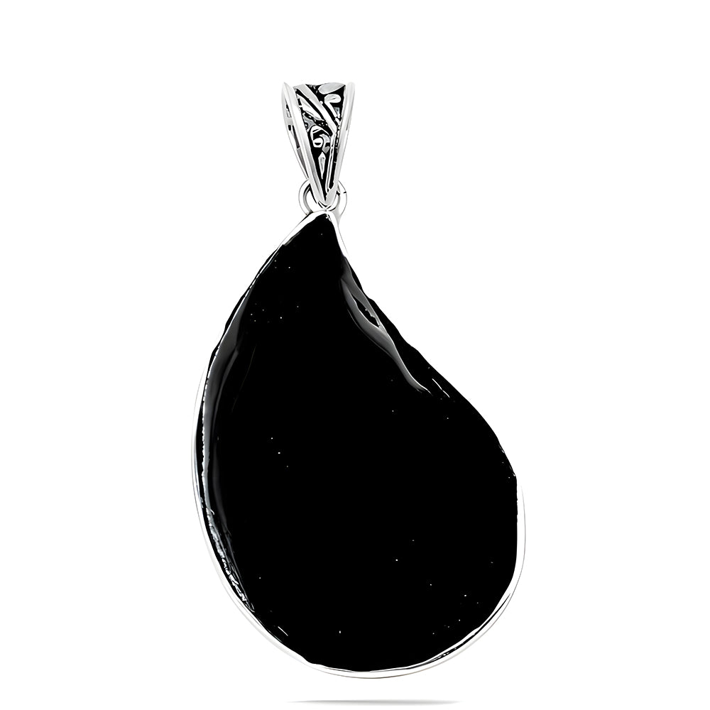 Pendente de Prata com Concha Abalone  Contraste: Cabeca de Veado (800)