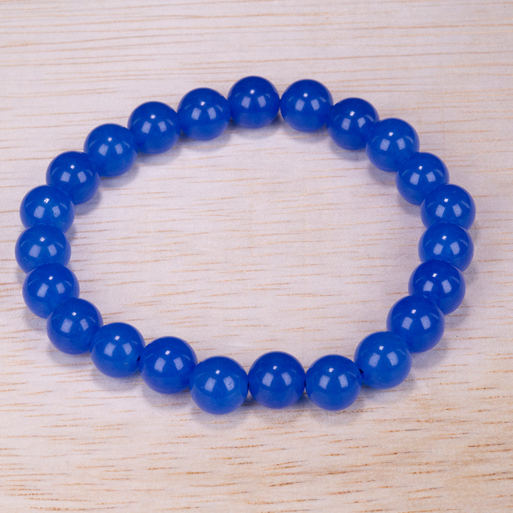 Set of Bracelet with Dyed Amethyst Jade, Green Jade, Light Blue Jade, Dark Blue Jade and Red Jade ATWG: 88.55 cts, AVG: 88.56 grms 15 