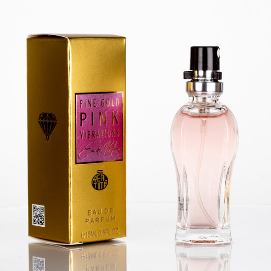 15ml EDP «FINE GOLD PINK VIBRATIONS» - frutado - fragrância cítrica