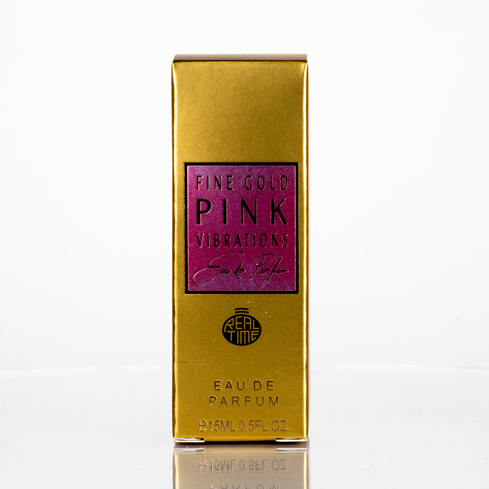 15ml EDP «FINE GOLD PINK VIBRATIONS» - frutado - fragrância cítrica