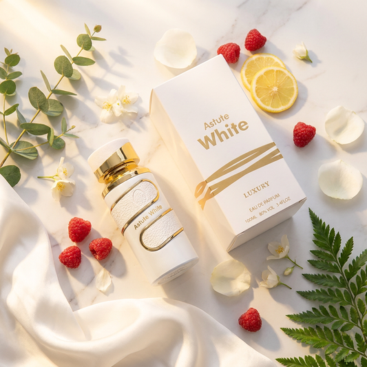 Astute White Luxury Collection EDP 100 ml – Fragrância unissexo frutada e floral