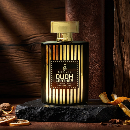 Oudh Leather Intense EDP 100 ml – Fragrância cítrica e de couro para homem
