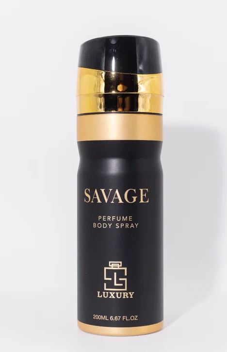 Spray corporal perfumado Savage, 200 ml – Fragrância masculina cítrica-aromática