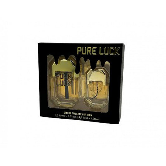Linn Young EDT 100 ml + 30 ml «Pure Luck» – Fragrância amadeirada e picante para homem