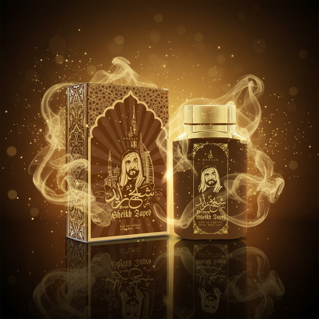 100 ml de Eau de Perfume SHEIKH ZAYED BROWN Fragrância de Baunilha e Oud para Homem 2 