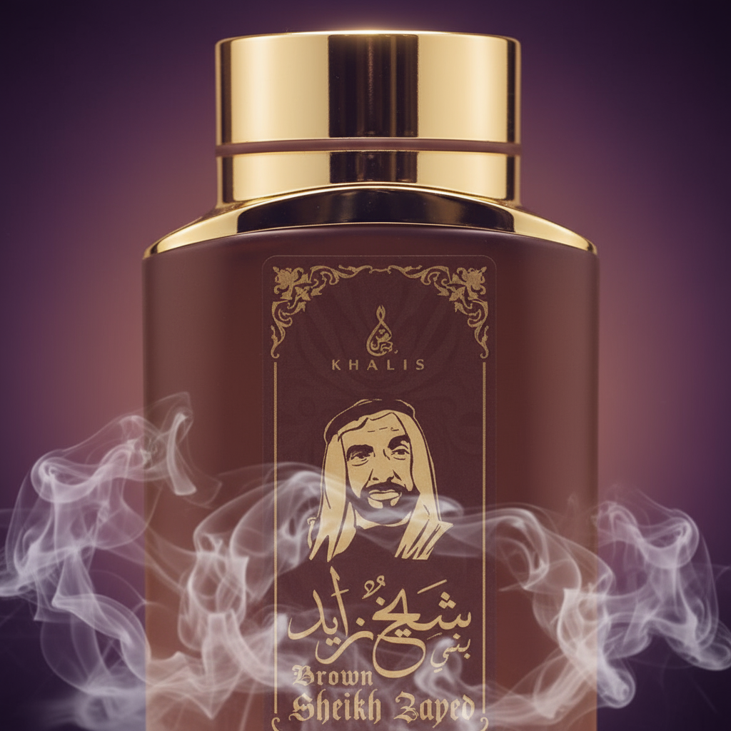 100 ml de Eau de Perfume SHEIKH ZAYED BROWN Fragrância de Baunilha e Oud para Homem
