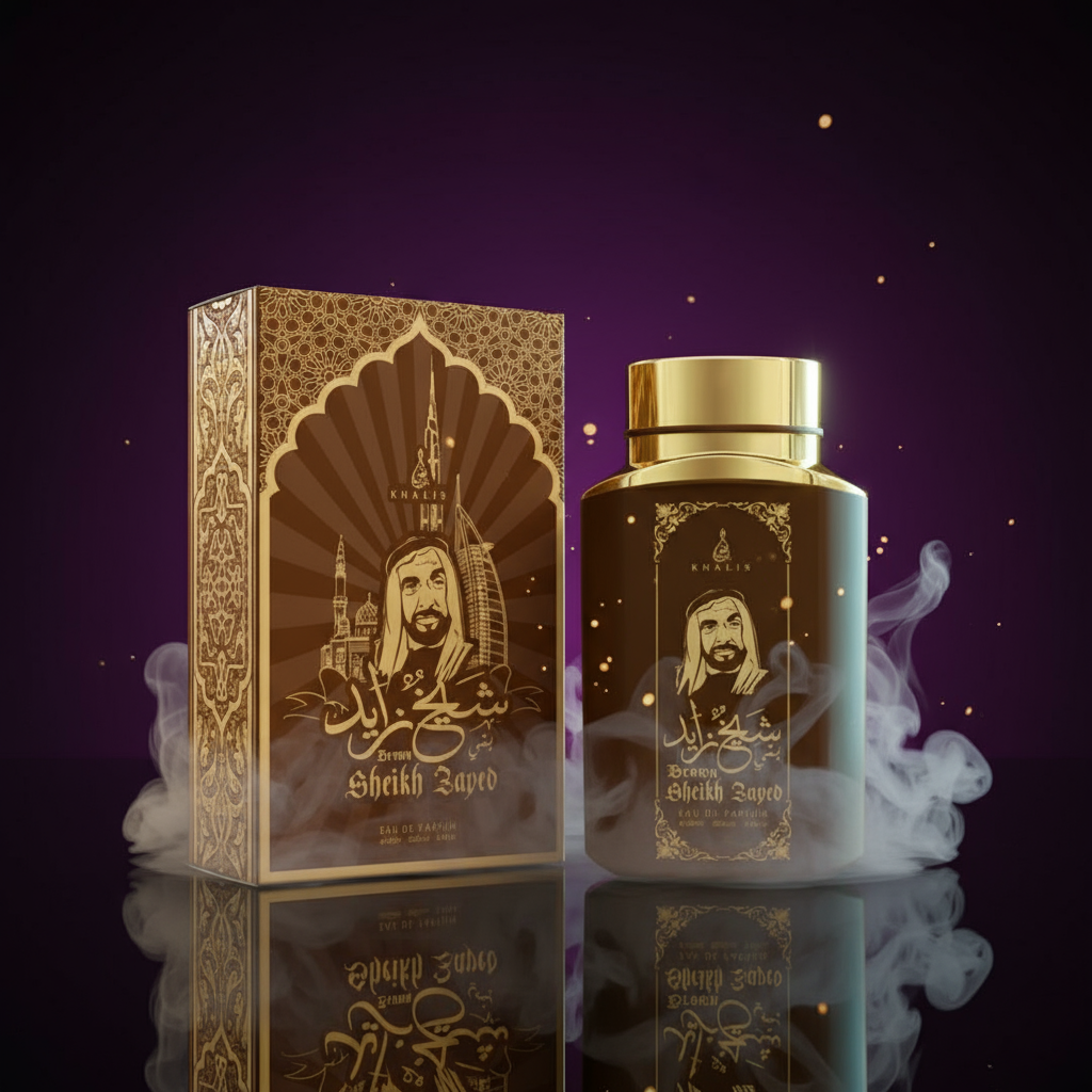 100 ml de Eau de Perfume SHEIKH ZAYED BROWN Fragrância de Baunilha e Oud para Homem 1 