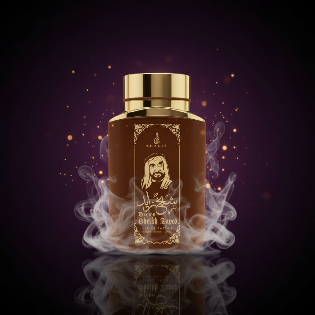 100 ml de Eau de Perfume SHEIKH ZAYED BROWN Fragrância de Baunilha e Oud para Homem 5 