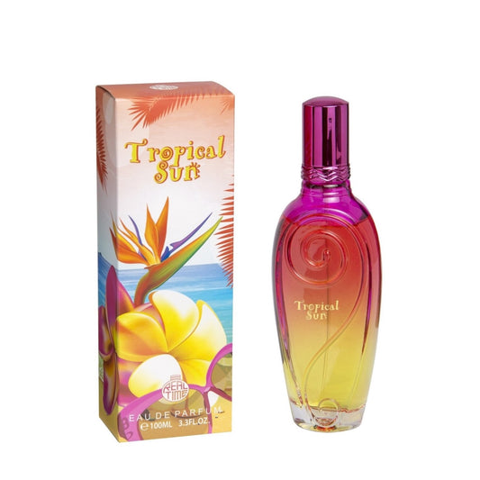 100 ml Eau de Parfum "TROPICAL SUN" Fragrância Frutada Almiscarada para Mulheres, com alto teor de óleo perfumado 3%