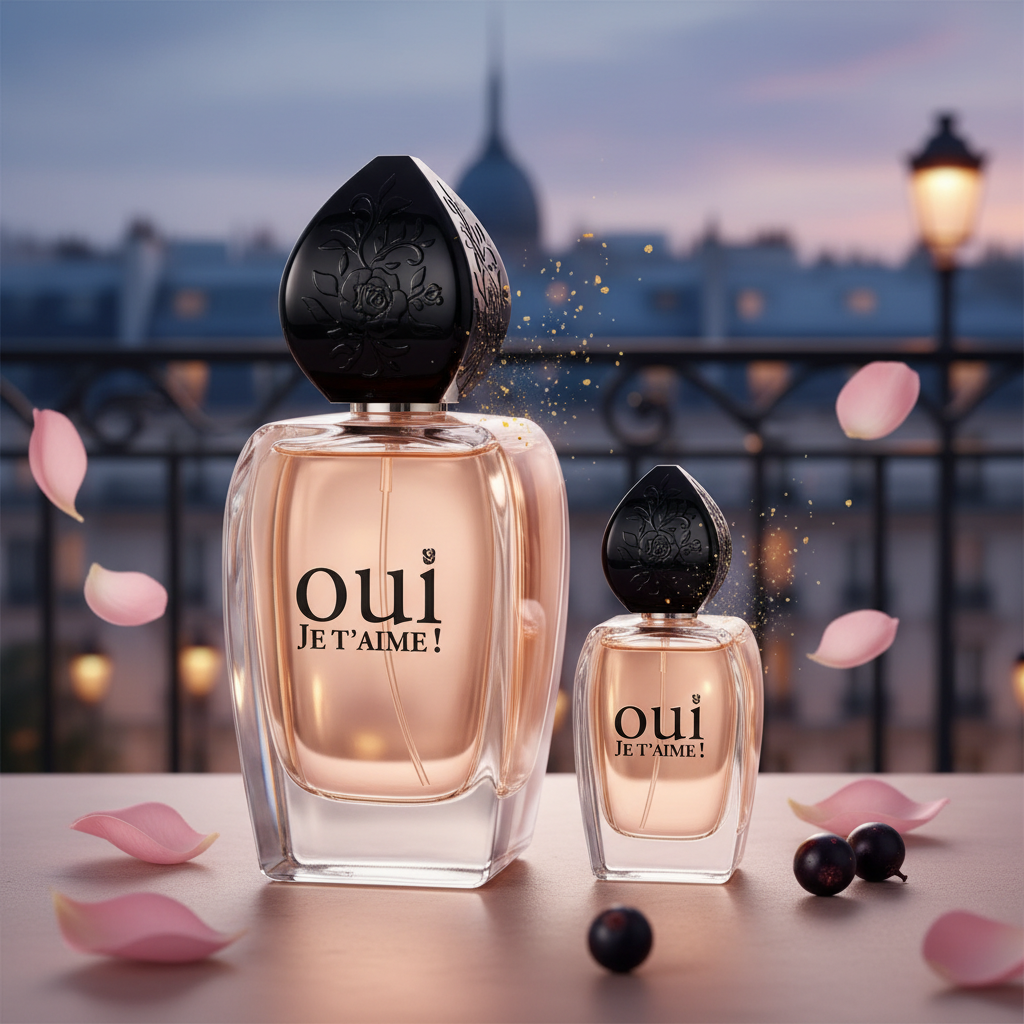 100 ml + 30 ml de Eau de Perfume "OUI JE T'AIME" Chipre - Fragrância de Frutas para Mulheres