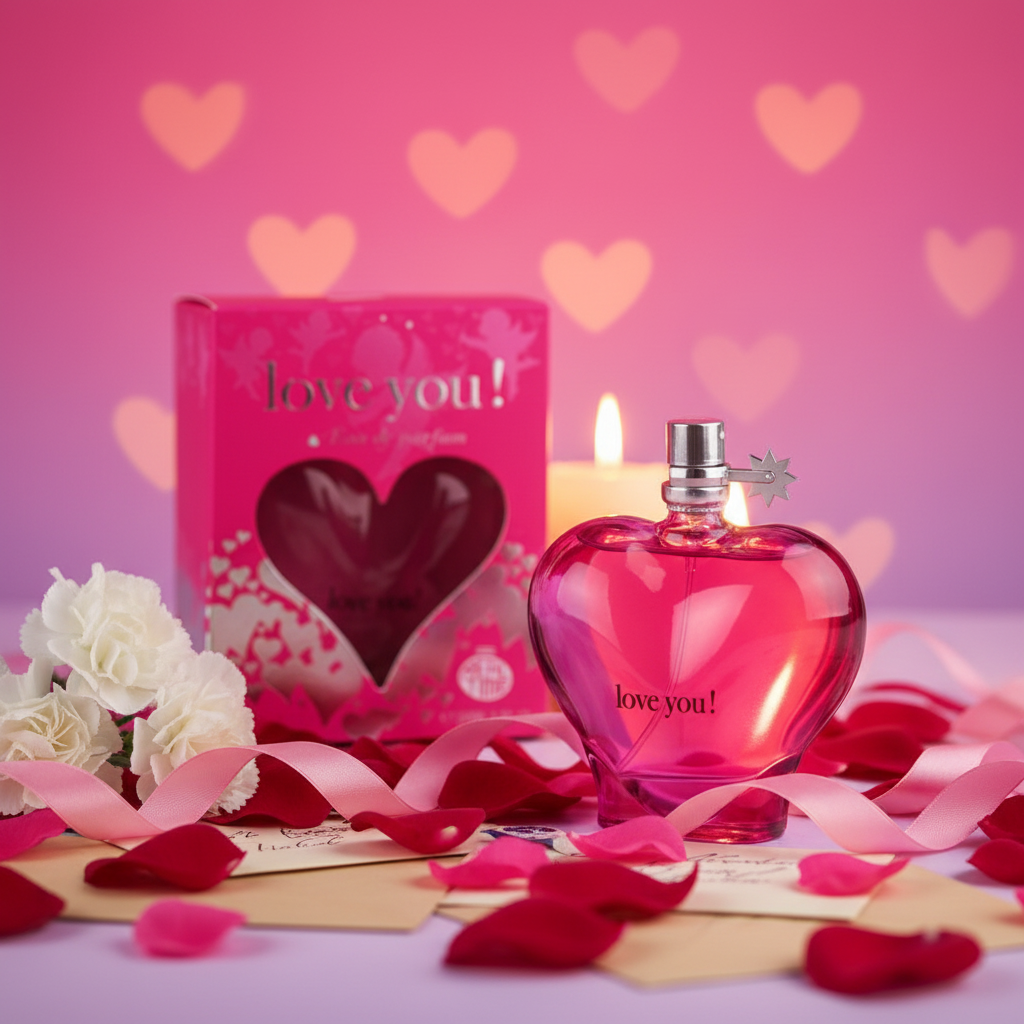 100 ml Eau de Perfume "Love You Pink" Fragrância Frutal - Cítrica para Mulheres 1 