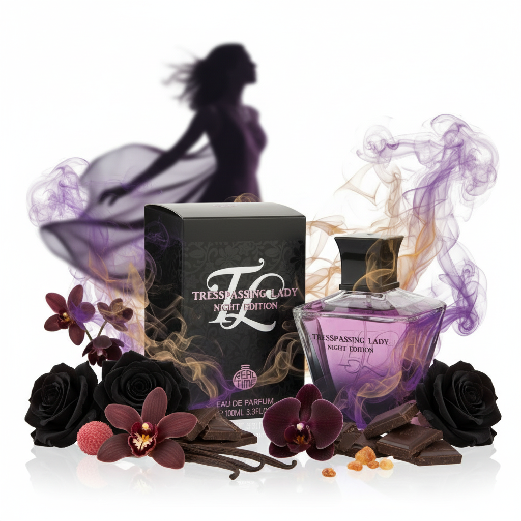 100 ml Eau de Perfume "Trespassing Lady Night Edition" Fragrância Floral- Picante para Mulheres 3 