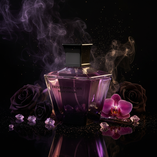 100 ml Eau de Perfume "Trespassing Lady Night Edition" Fragrância Floral- Picante para Mulheres
