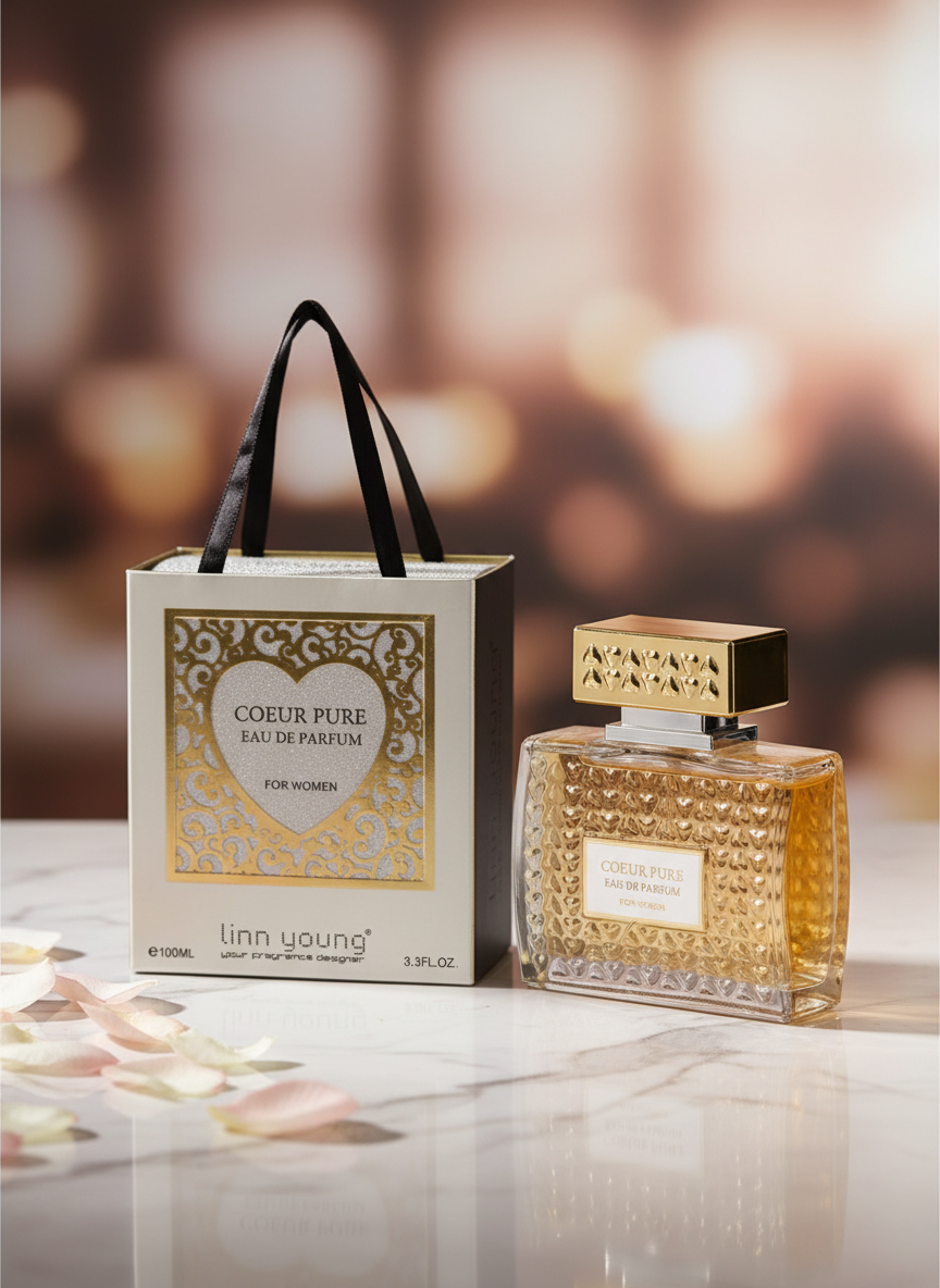 100 ml Eau de Parfume COEUR PURE Fragrância Floral Para Mulher