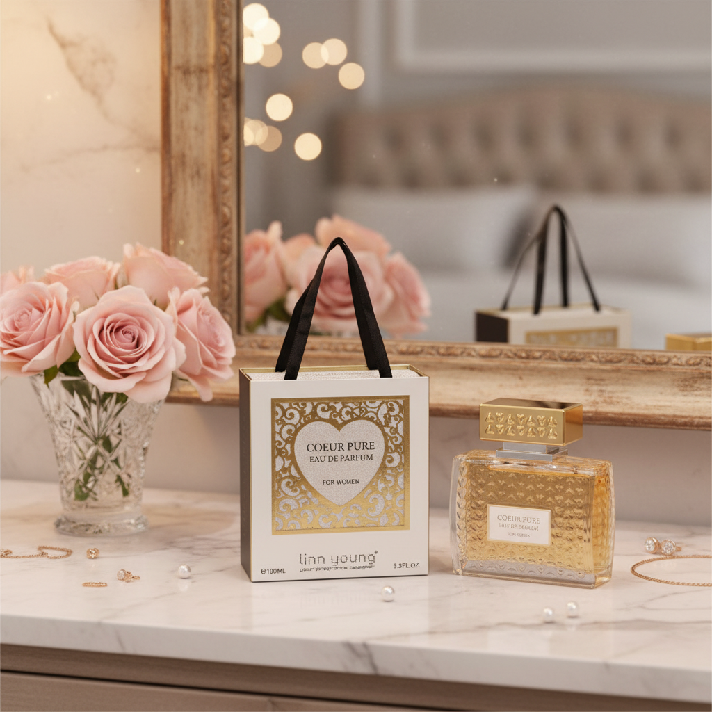 100 ml Eau de Parfume COEUR PURE Fragrância Floral Para Mulher 7 