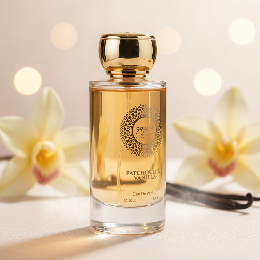 100 ml EDP PATCHOULI & Baunilha Fragrância feminina oriental amadeirada, elegante e aromática 5 