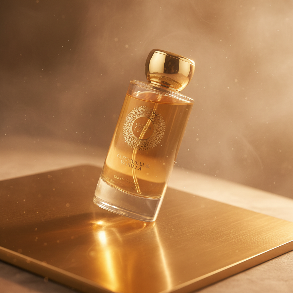 100 ml EDP PATCHOULI & Baunilha Fragrância feminina oriental amadeirada, elegante e aromática