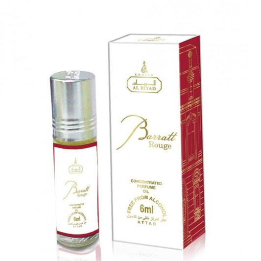 6 ml de óleo de perfume BARRATT ROUGE, fragrância floral unissexo