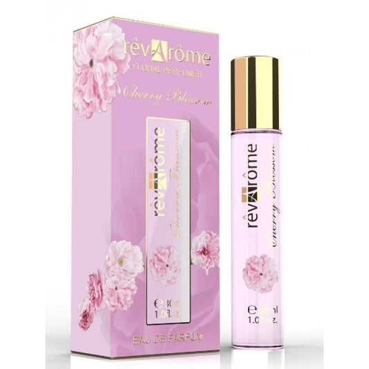 30 ml EDP, Revarome Cherry Blossom fragrância frutada - floral para mulher