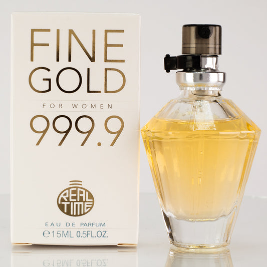 15ml Eau de Perfume "Fine gold For Women" Fragrância Frutada para Mulheres
