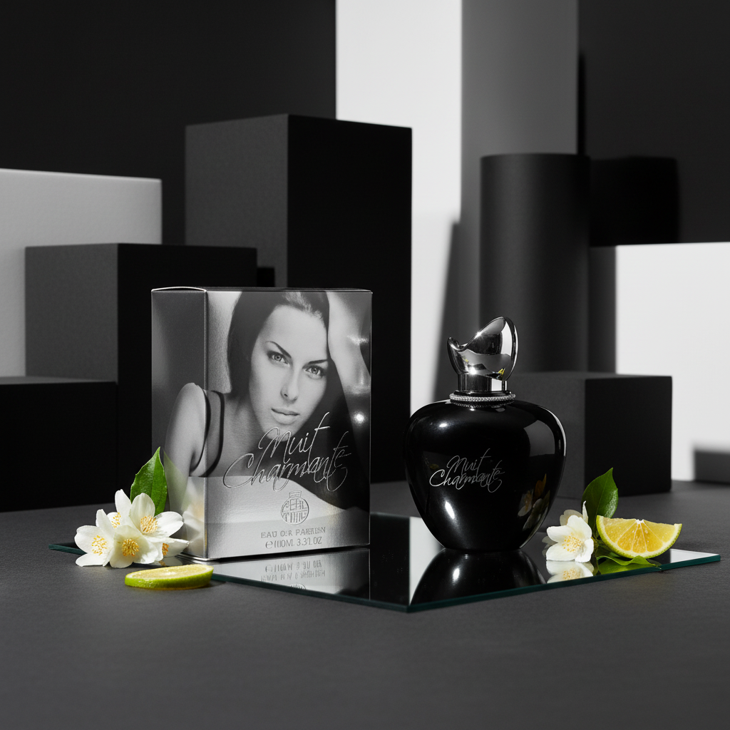 100 ml de eau de perfume Nuit Charmante fragrância doce e floral para mulher