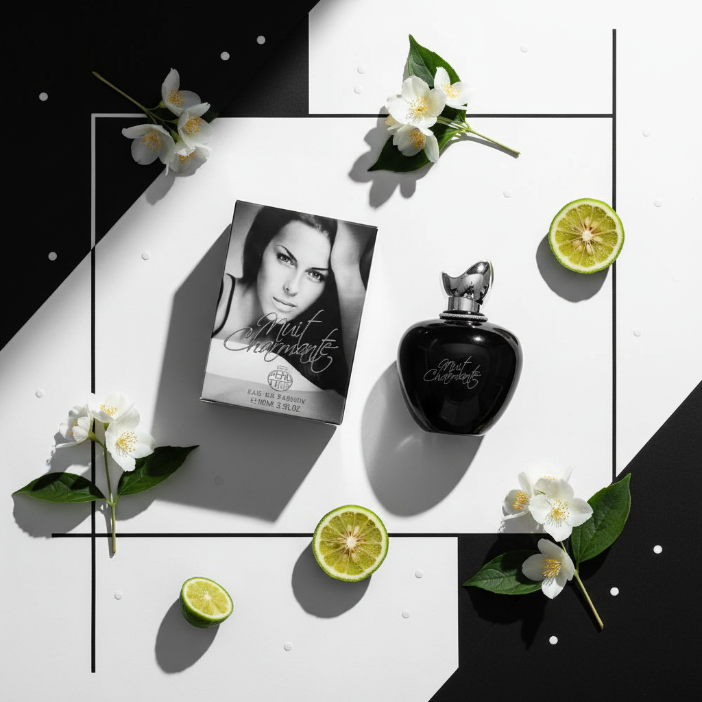 100 ml de eau de perfume Nuit Charmante fragrância doce e floral para mulher 6 