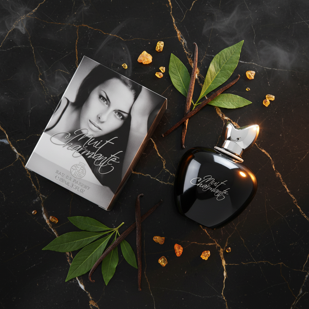 100 ml de eau de perfume Nuit Charmante fragrância doce e floral para mulher