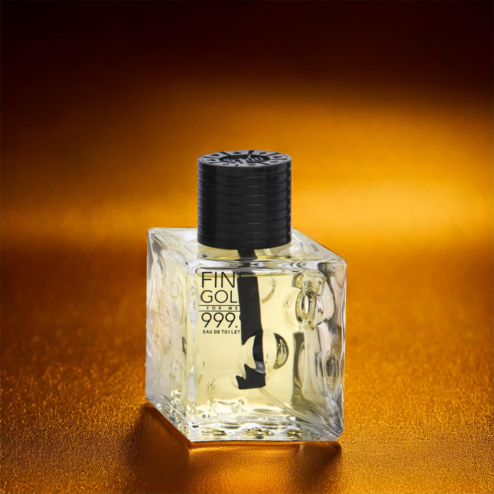 100ml Eau de Toilette “Fine Gold” Fragrância Amadeirada para Homem