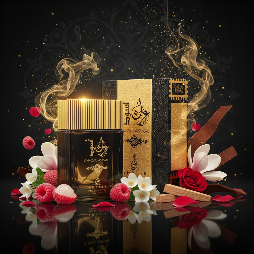 EDP 100 ml «Ghazal Aswad» - fragrância floral-frutada para homem 5 