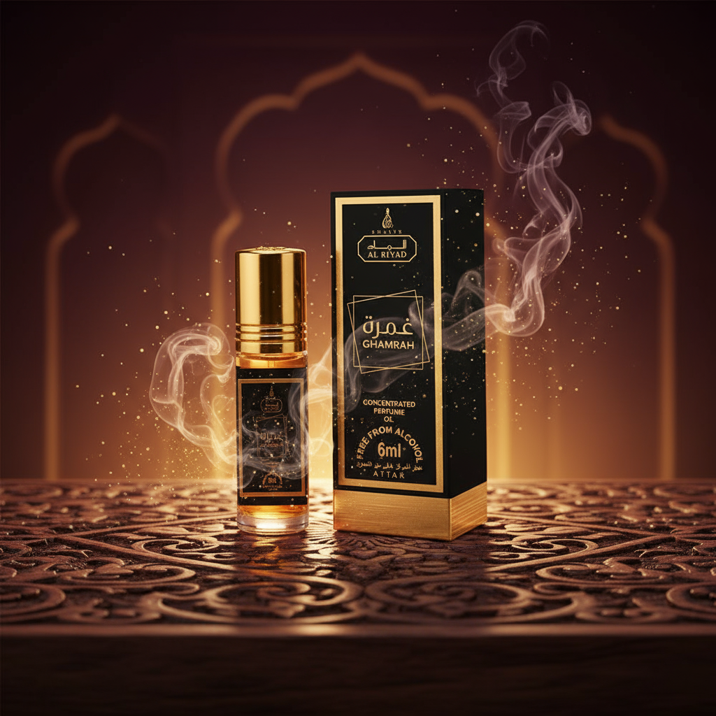 Óleo perfumado 6 ml «Ghamrah» – fragrância amadeirada oriental unissex