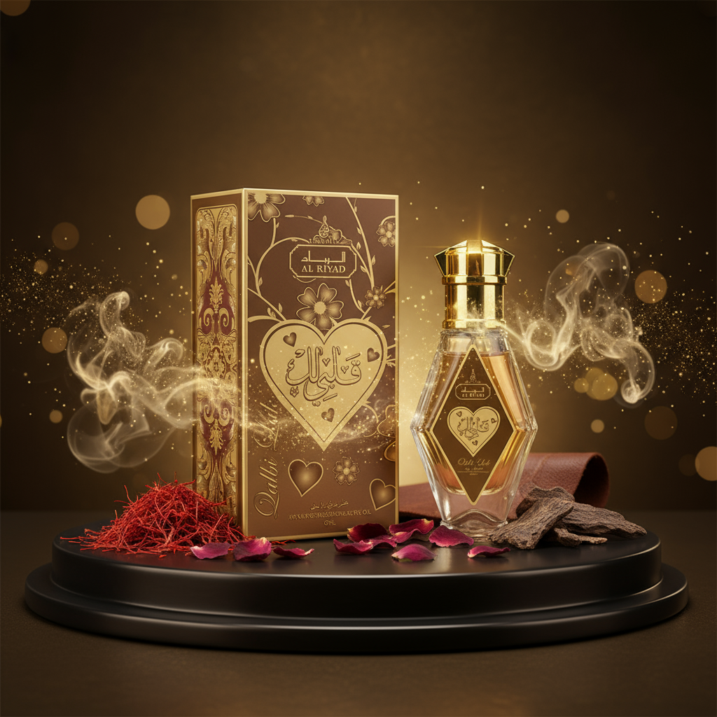Óleo perfumado 20 ml «Qalbi Lak» - fragrância oriental para homem