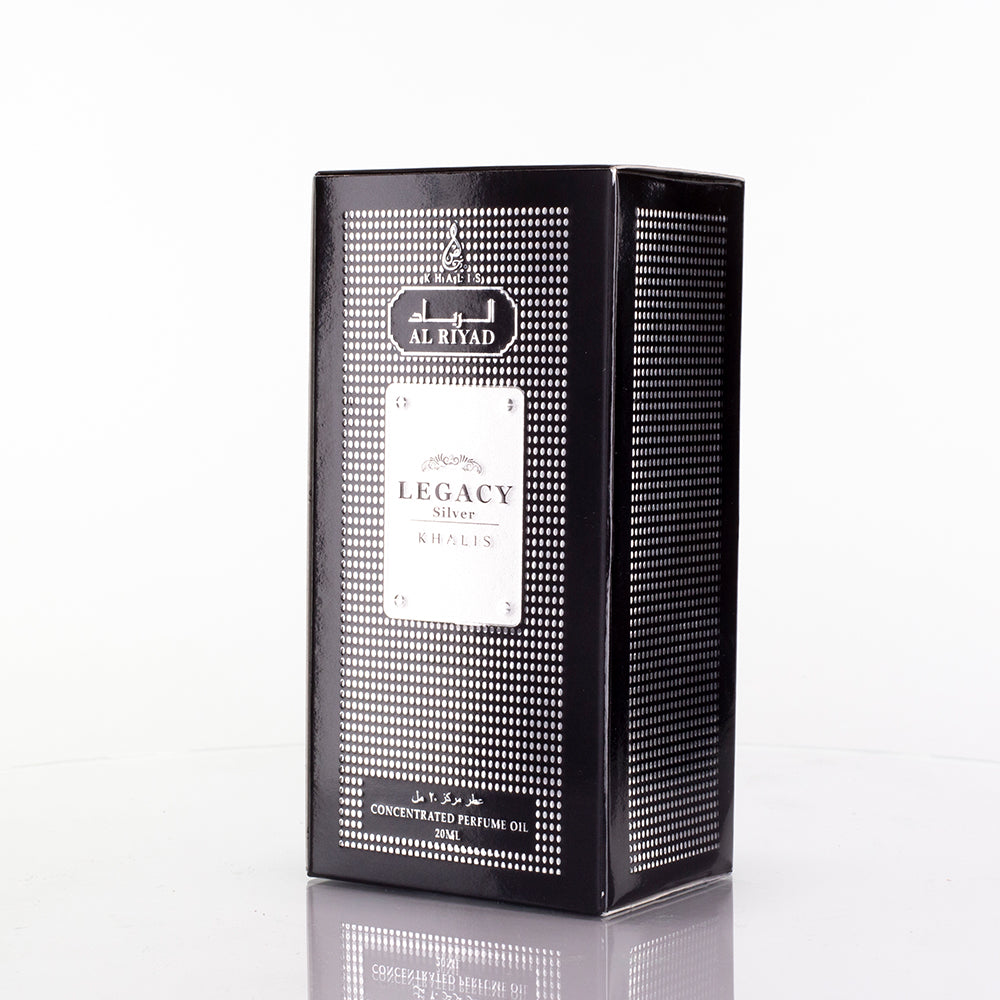 Óleo perfumado 20 ml «Legacy Silver» - fragrância amadeirada unissex