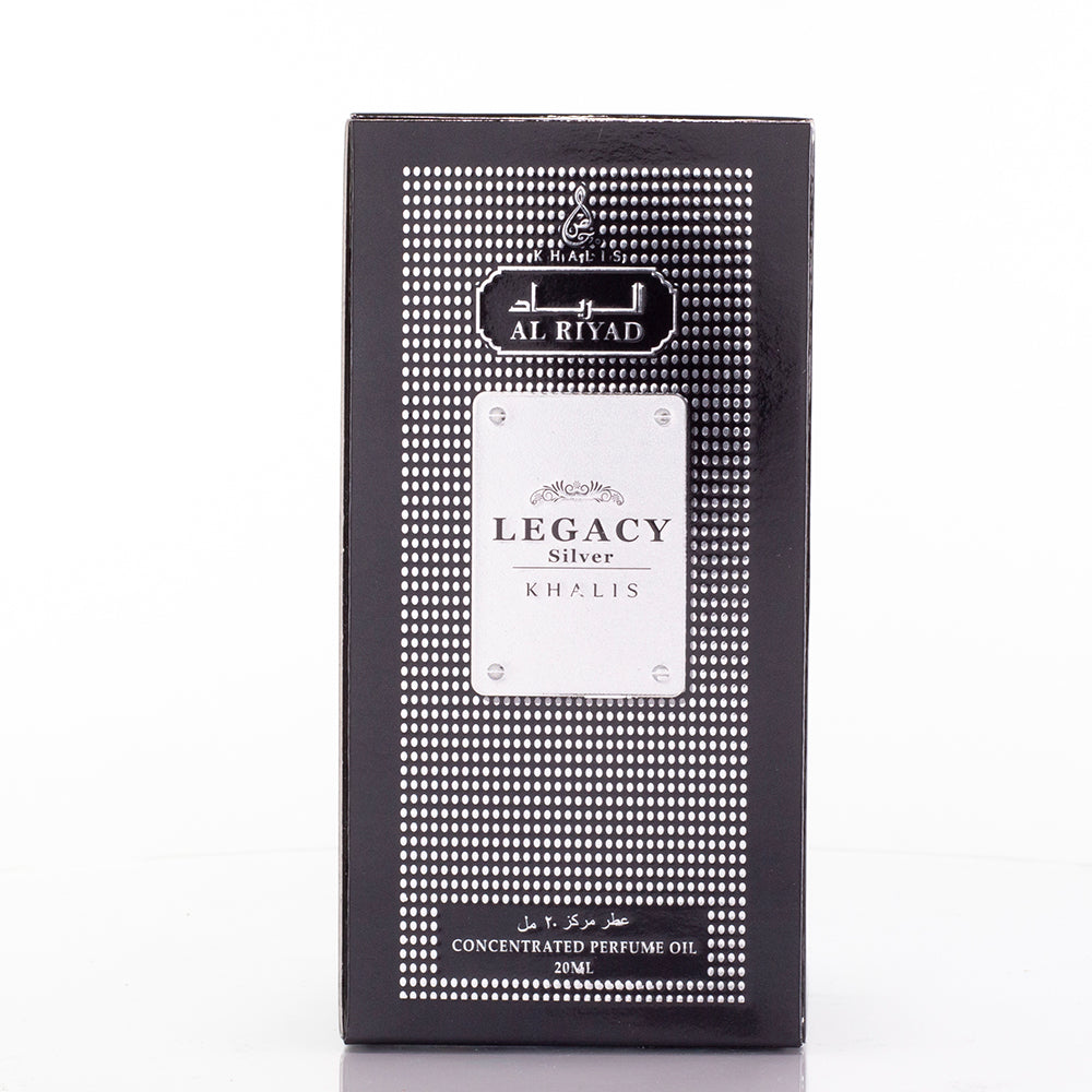 Óleo perfumado 20 ml «Legacy Silver» - fragrância amadeirada unissex