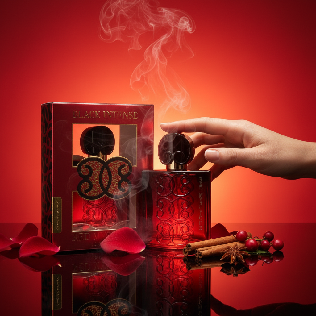 EDP 100 ml «Black Intense Red Mystique» - fragrância floral-frutada