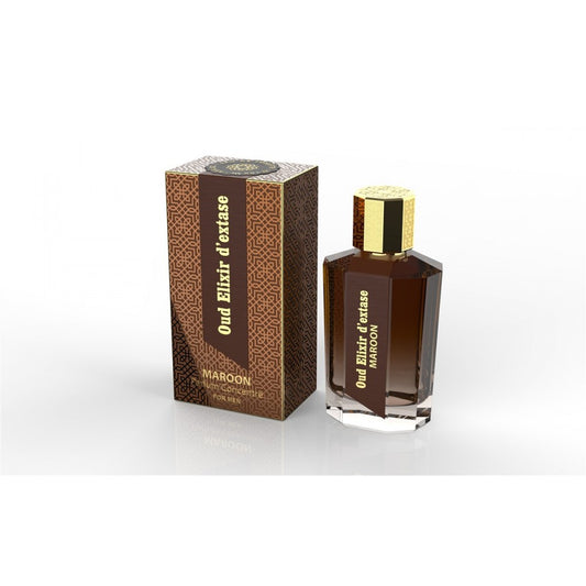 EDP 100 ml "Oud Elixir D’extase Maroon" - fragrância oriental amadeirada
