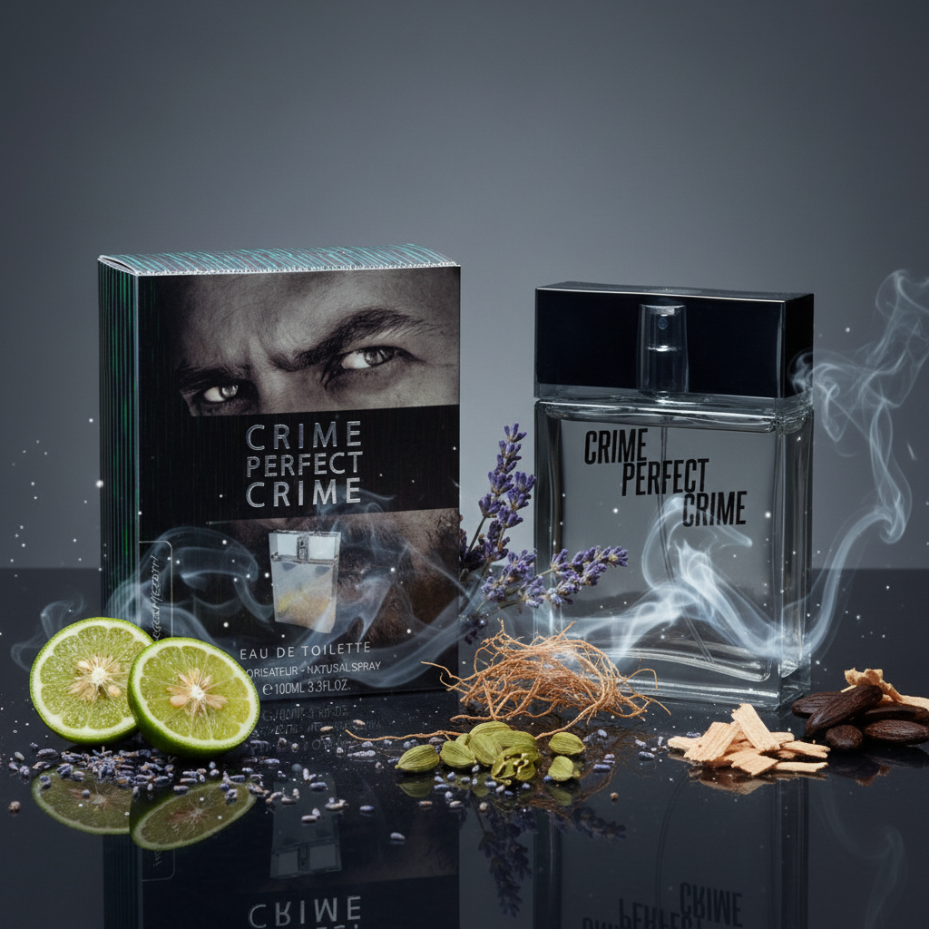 Georges Mezotti EDT 100 ml "Crime Perfect Crime" – fragrância amadeirada-floral almiscarada