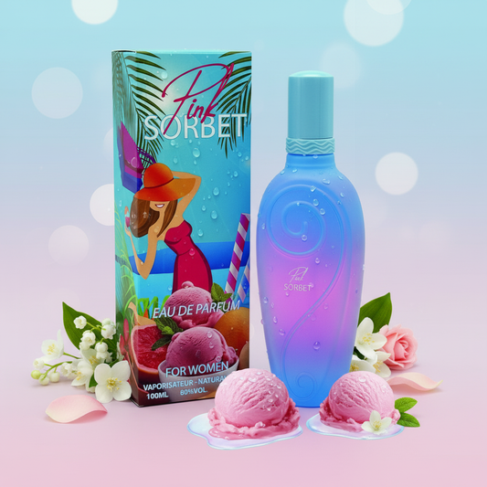 EDP 100 ml «Pink Sorbet» – Fragrância Frutada e Floral