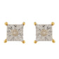Conjunto de Prata com Banho de Ouro com Diamante Branco ( Brincos+Anel )  Contraste: Cabeca de Veado (800)