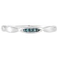 Anel de Prata com Diamante Azul
