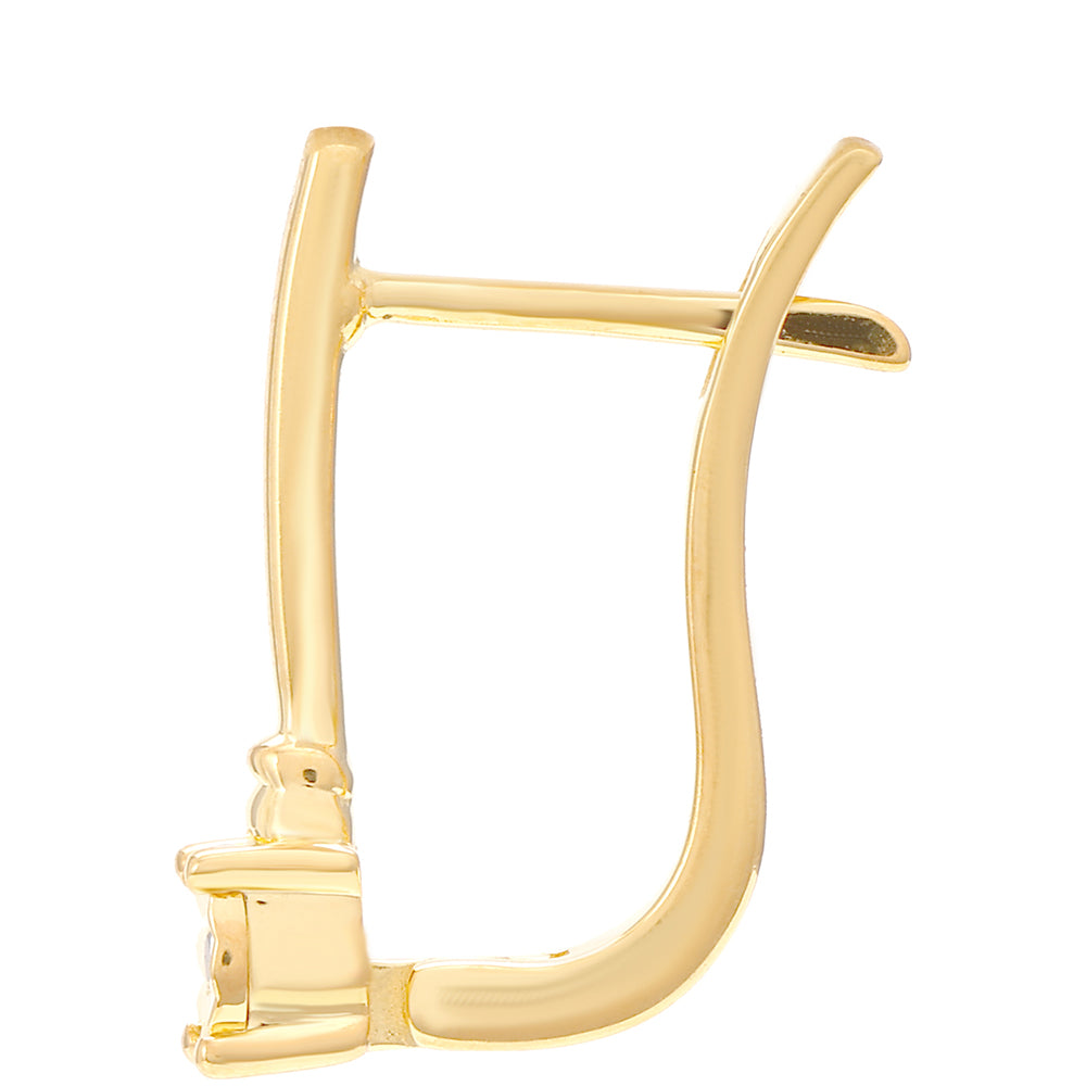 Conjunto de Prata com Banho de Ouro com Diamante Vermelho ( Brincos+Anel )  Contraste: Cabeca de Veado (800) 3 